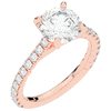 2.40CT.TW ROUND LAB DIAMOND ENGAGEMENT RING