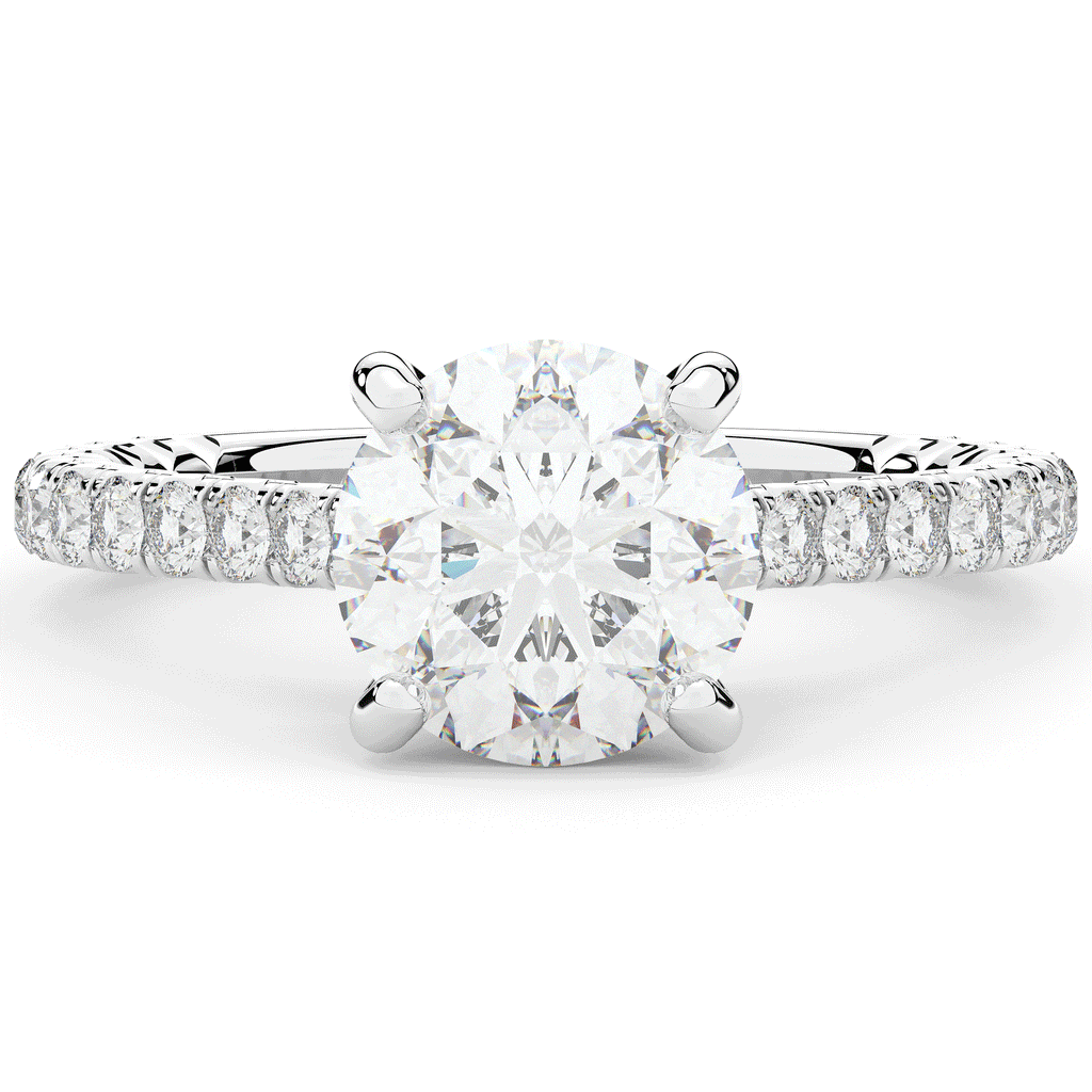 2.40CT.TW ROUND LAB DIAMOND ENGAGEMENT RING