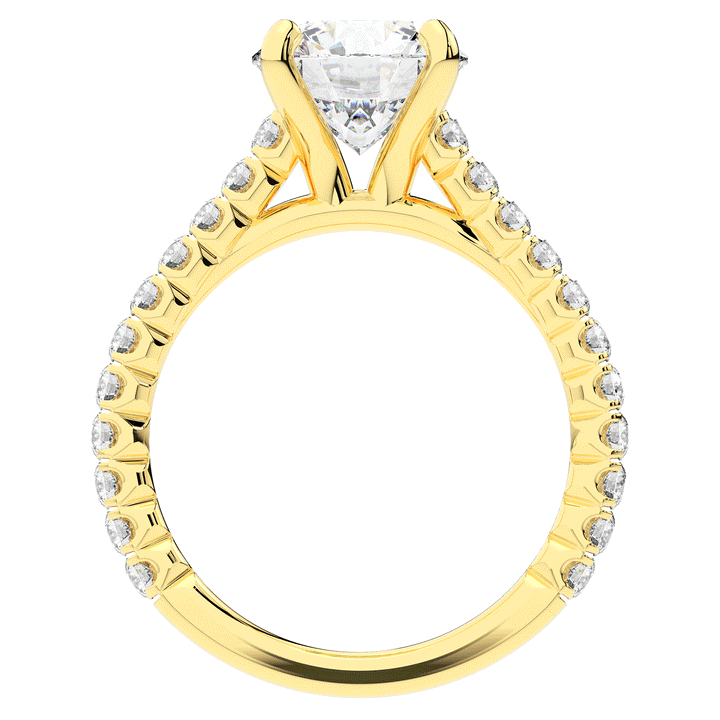 2.40CT.TW ROUND LAB DIAMOND ENGAGEMENT RING