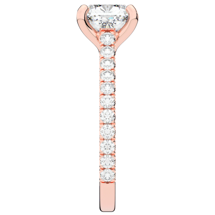 2.40CT.TW CUSHION LAB DIAMOND ENGAGEMENT RING