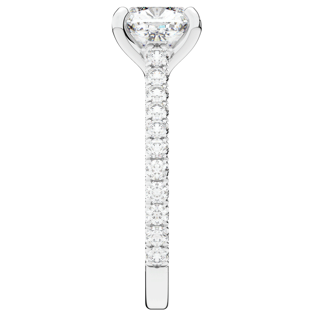 2.40CT.TW CUSHION LAB DIAMOND ENGAGEMENT RING