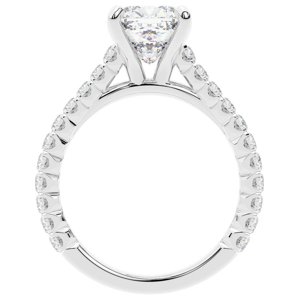 2.40CT.TW CUSHION LAB DIAMOND ENGAGEMENT RING