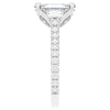 2.70CT.TW EMERALD CUT LAB DIAMOND SOLITAIRE ENGAGEMENT RING