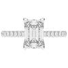 2.70CT.TW EMERALD CUT LAB DIAMOND SOLITAIRE ENGAGEMENT RING