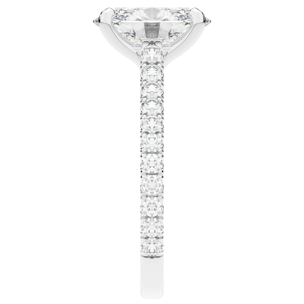 2.40CT.TW OVAL LAB DIAMOND ENGAGEMENT RING