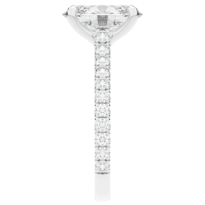 2.40CT.TW OVAL LAB DIAMOND ENGAGEMENT RING