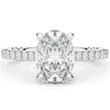 2.40CT.TW OVAL LAB DIAMOND ENGAGEMENT RING