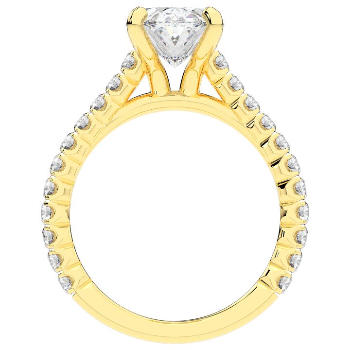 2.40CT.TW OVAL LAB DIAMOND ENGAGEMENT RING