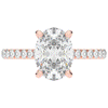 2.40CT.TW OVAL LAB DIAMOND ENGAGEMENT RING