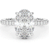 4.70CT.TW OVAL LAB DIAMOND UNDERHALO SOLITAIRE ENGAGEMENT RING