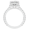 4.70CT.TW OVAL LAB DIAMOND UNDERHALO SOLITAIRE ENGAGEMENT RING