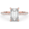 3.50CT.TW EMERALD CUT LAB DIAMOND UNDERHALO SOLITAIRE ENGAGEMENT RING