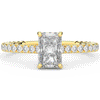 2.10CT.TW RADIANT LAB DIAMOND UNDERHALO SOLITAIRE ENGAGEMENT RING