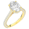 4.00CT.TW OVAL LAB DIAMOND UNDERHALO SOLITAIRE ENGAGEMENT RING