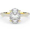 4.00CT.TW OVAL LAB DIAMOND UNDERHALO SOLITAIRE ENGAGEMENT RING