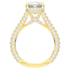 4.00CT.TW OVAL LAB DIAMOND UNDERHALO SOLITAIRE ENGAGEMENT RING