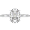 4.00CT.TW OVAL LAB DIAMOND UNDERHALO SOLITAIRE ENGAGEMENT RING