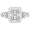 4.70CT.TW RADIANT LAB DIAMOND 3 STONE ENGAGEMENT RING