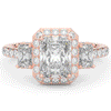 3.20CT.TW RADIANT LAB DIAMOND 3 STONE ENGAGEMENT RING