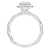 1.55CT.TW ROUND LAB DIAMOND HALO TWIST ENGAGEMENT RING