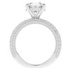 4.80CT.TW ROUND LAB DIAMOND UNDERHALO ENGAGEMENT RING