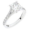 2.45CT.TW CUSHION LAB DIAMOND ENGAGEMENT RING