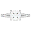 2.45CT.TW CUSHION LAB DIAMOND ENGAGEMENT RING