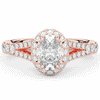 1.60CT.TW OVAL LAB DIAMOND ENGAGEMENT RING