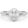 1.60CT.TW OVAL LAB DIAMOND ENGAGEMENT RING