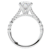 3.45CT.TW OVAL LAB DIAMOND ENGAGEMENT RING