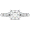 2.45CT.TW PRINCESS LAB DIAMOND ENGAGEMENT RING