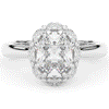 1.90CT.TW OVAL LAB DIAMOND HALO ENGAGEMENT RING