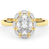 1.90CT.TW OVAL LAB DIAMOND HALO ENGAGEMENT RING