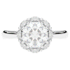 2.40CT.TW ROUND LAB DIAMOND HALO ENGAGEMENT RING