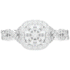 1.60CT.TW ROUND LAB DIAMOND HALO TWIST ENGAGEMENT RING