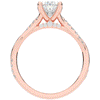 1.70CT.TW OVAL LAB DIAMOND TWIST BAND ENGAGEMENT RING