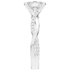 1.70CT.TW CUSHION LAB DIAMOND TWIST BAND ENGAGEMENT RING