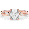 1.70CT.TW CUSHION LAB DIAMOND TWIST BAND ENGAGEMENT RING