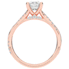 1.70CT.TW CUSHION LAB DIAMOND TWIST BAND ENGAGEMENT RING