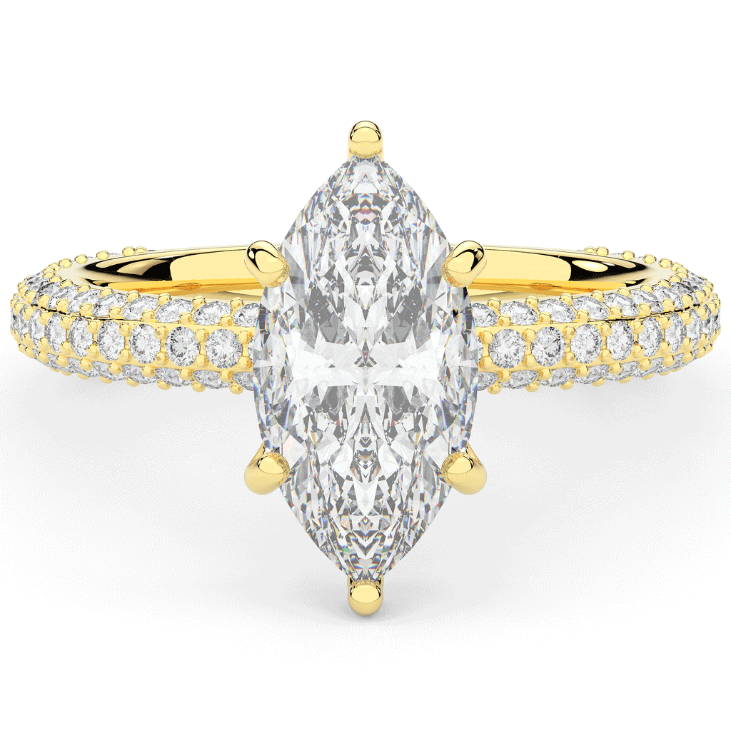 2.60CT.TW MARQUISE LAB DIAMOND ENGAGEMENT RING