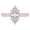 2.60CT.TW MARQUISE LAB DIAMOND ENGAGEMENT RING