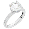 3.60CT.TW ROUND LAB DIAMOND SOLITAIRE ENGAGEMENT RING