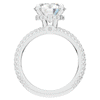 3.60CT.TW ROUND LAB DIAMOND SOLITAIRE ENGAGEMENT RING