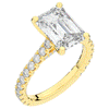 4.25CT.TW EMERALD CUT LAB DIAMOND SOLITAIRE ENGAGEMENT RING