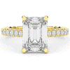 4.25CT.TW EMERALD CUT LAB DIAMOND SOLITAIRE ENGAGEMENT RING