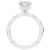 2.60CT.TW RADIANT LAB DIAMOND UNDERHALO SOLITAIRE ENGAGEMENT RING