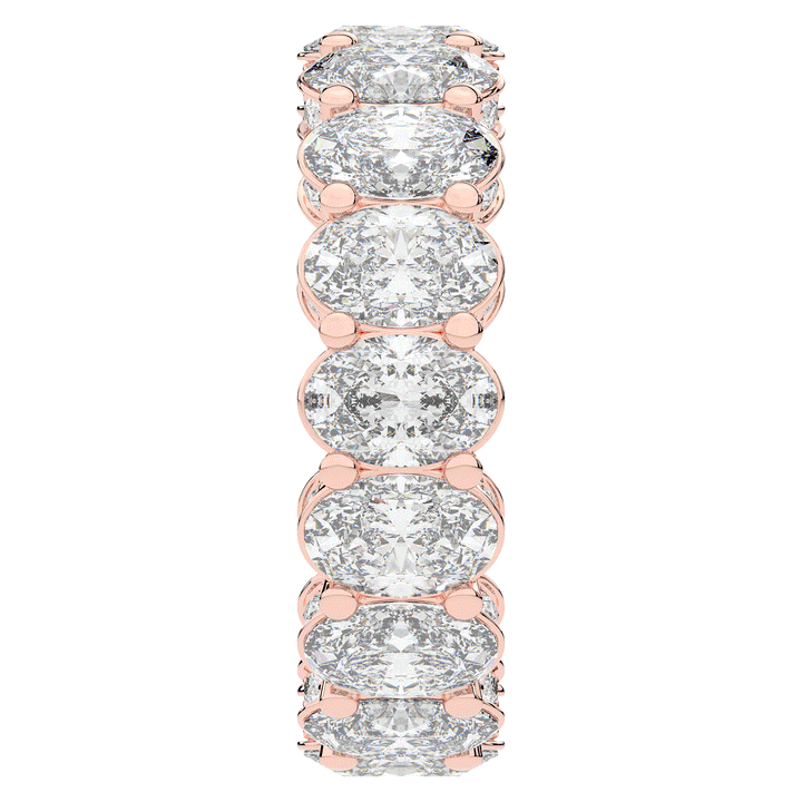 5.50CT.TW OVAL LAB DIAMOND ETERNITY WEDDING BAND