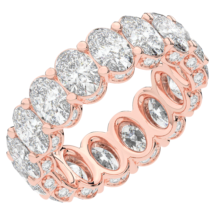 5.50CT.TW OVAL LAB DIAMOND ETERNITY WEDDING BAND