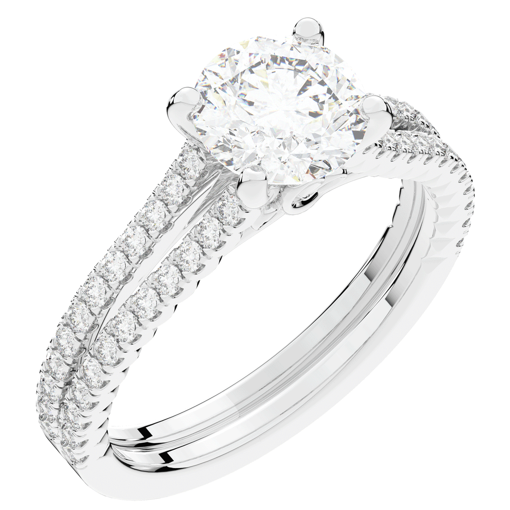 1.90CT.TW ROUND LAB DIAMOND SOLITAIRE ENGAGEMENT RING