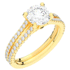 1.90CT.TW ROUND LAB DIAMOND SOLITAIRE ENGAGEMENT RING